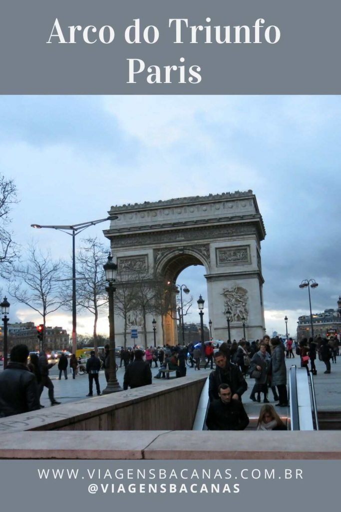 Arco do Triunfo - Paris - foto Viagens Bacanas - Pin